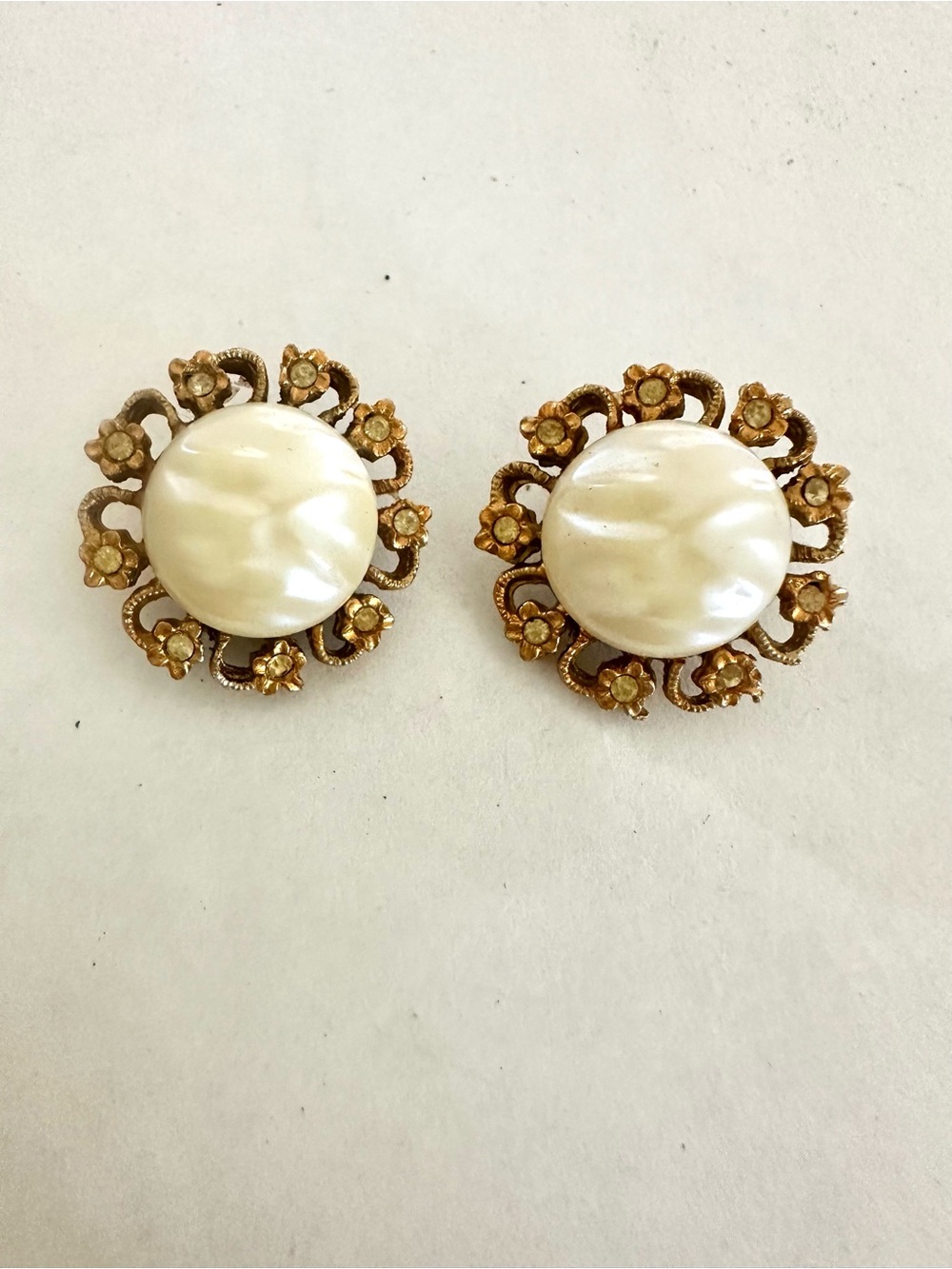 Vintage clip on earrings